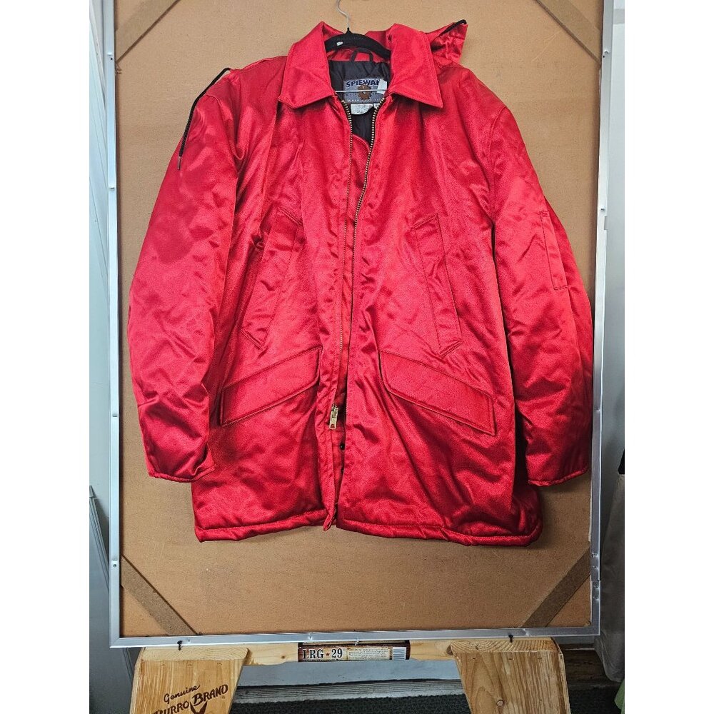 Vintage Spiewak  Style 9166 Red  Industrial Outerwear Jacket Size 50 USA